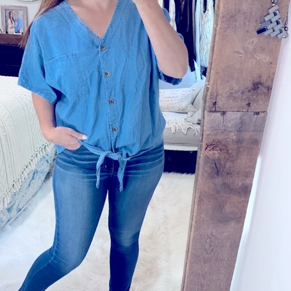 Time and Tru chambray top size XLarge - Picture 1 of 4
